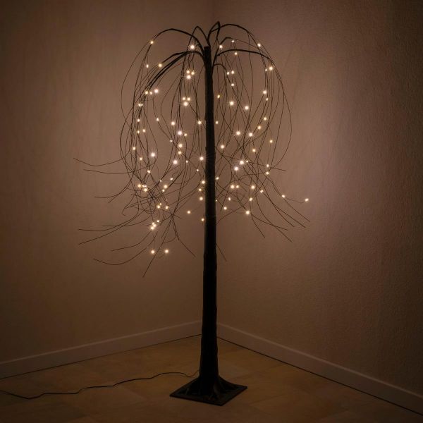 Advent Lichterbaum 150 cm , 96 LED warmweiß Außen, Timer