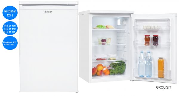 | | & Kühlen Gefrieren | Less Nutzinhalt Vollraumkühlschrank Kühlschränke freistehende 127 Deal Weiß L Kühlschrank for | Kühlschrank freistehend Exquisit